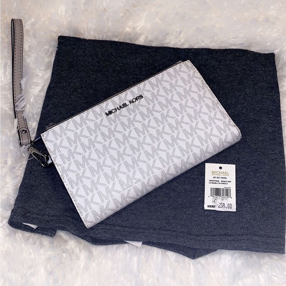 NWOT MICHAEL KORS DOUBLE ZIP WALLET